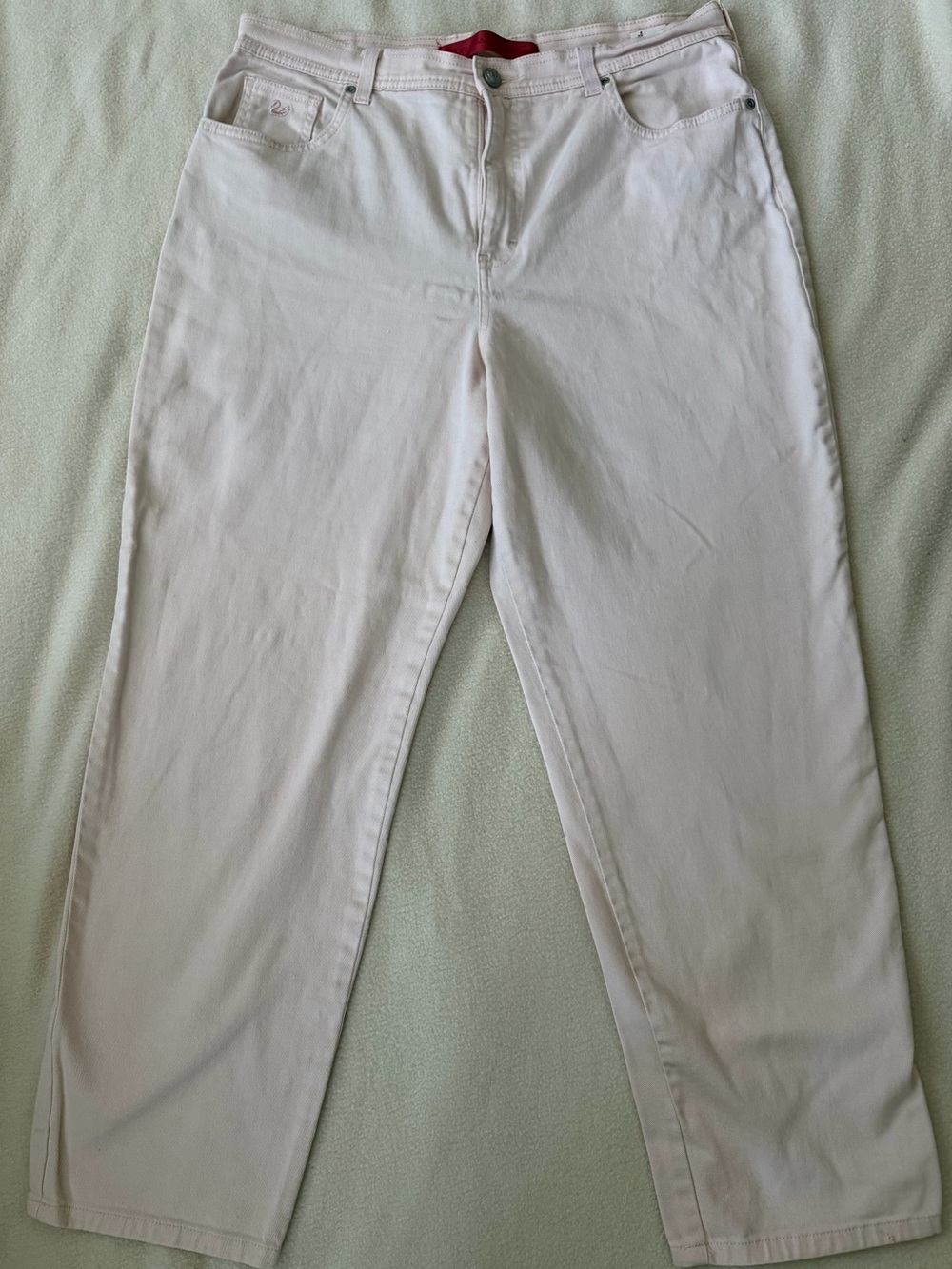 Gloria Vanderbilt Amanda Pink Cotton Blend Jeans Size 16 Short